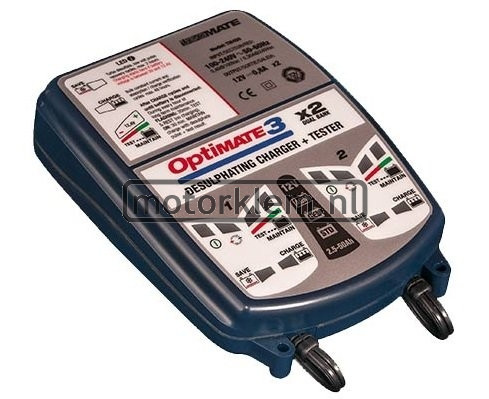 TecMate OptiMATE 3 x 2 Bank motor acculader-00